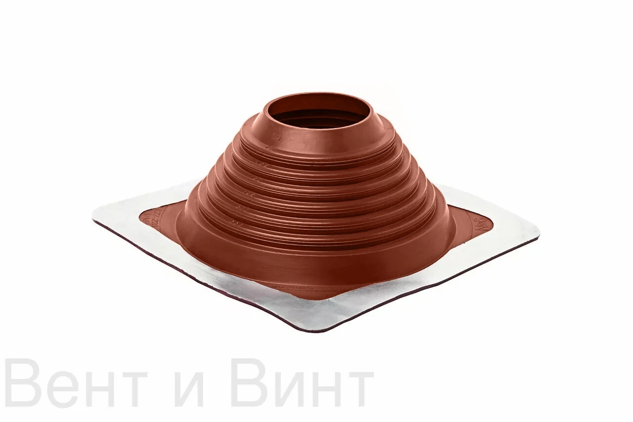 Кровельная уплотнительная манжета Прямая №7 D150мм - 280мм Терракотовая