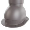 Роторная вентиляция Viotto с универсальным проходным элементом, d-110мм, h-550мм, утепленная, серо-коричневый (RAL 8019)