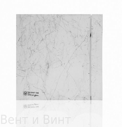 Вентилятор накладной S&P SILENT-100 CZ MARBLE WHITE DESIGN