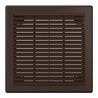 Решетка вентиляционная с сеткой 1515Р разъемная 150х150 пластик Brown