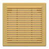Решетка вентиляционная с сеткой 2525Р разъемная 250х250 пластик Beige