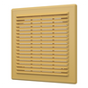 Решетка вентиляционная с сеткой 2525Р разъемная 250х250 пластик Beige