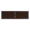 Решетка вентиляционная переточная 4513РП 455х133 пластик Brown