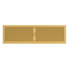 Решетка вентиляционная переточная 4513РП 455х133 пластик Beige