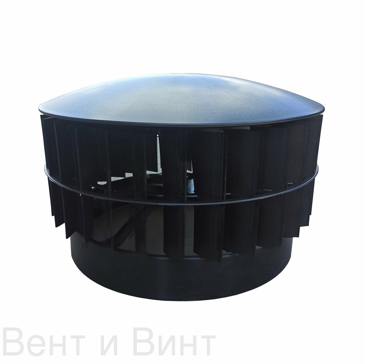 Пластиковый дефлектор д355мм коричневый