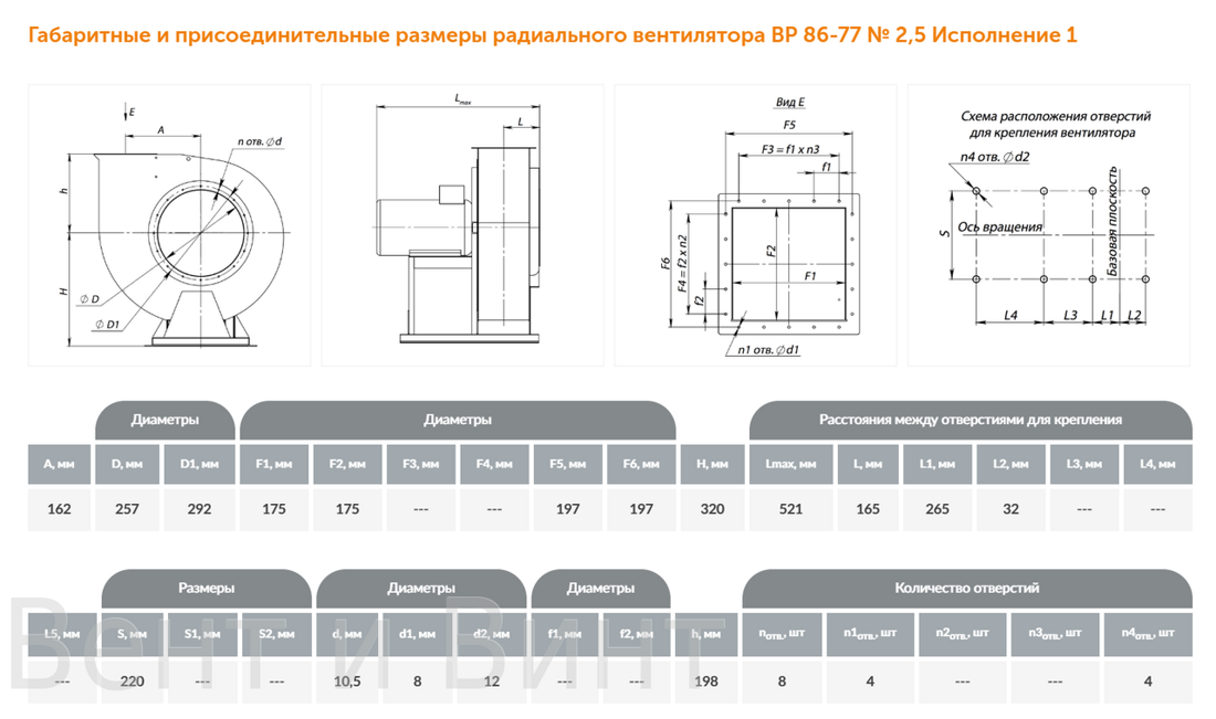 Рабочее колесо вентилятора КВД 280-46-5Б - Чертежи, 3D Модели, Проекты, Вентиляц